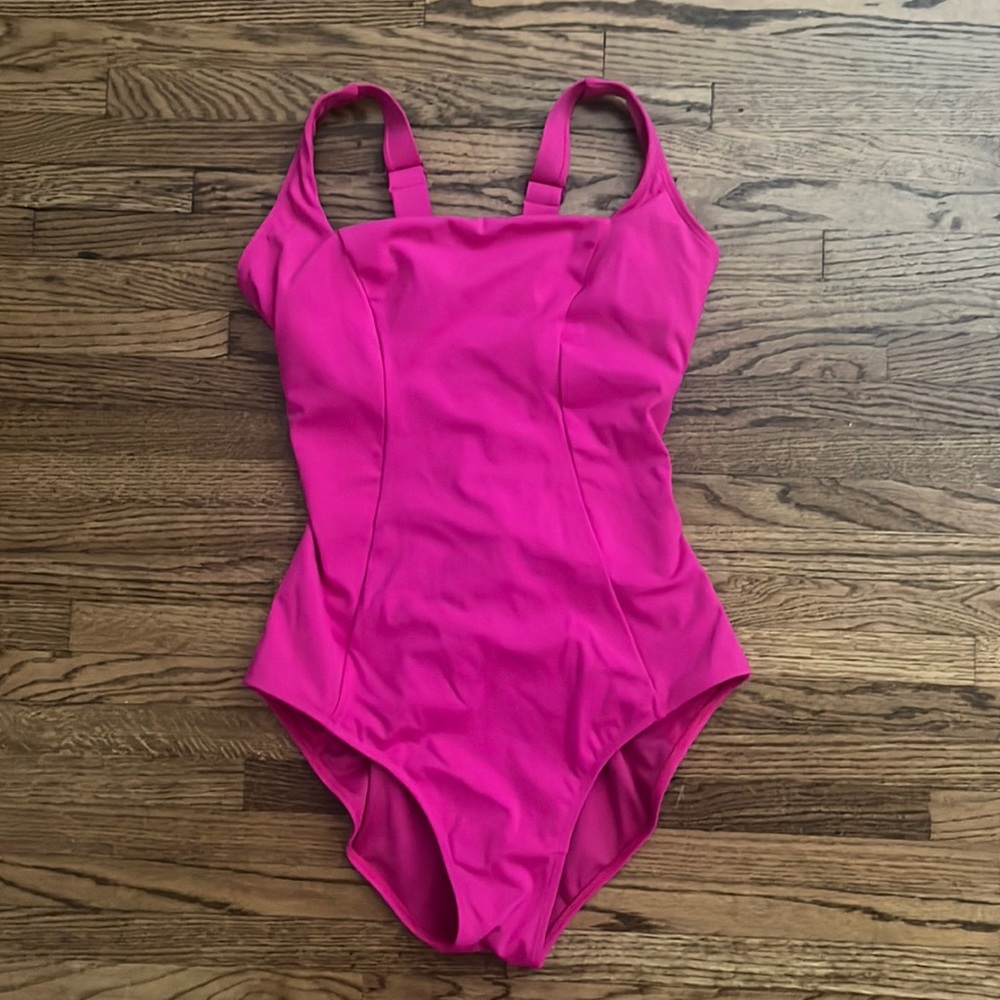 TA3 Swim Squarey Hot Pink Regular Long swimsuit